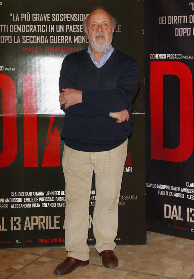 Renato Scarpa at the Milan premiere of "Diaz - Don't Clean Up This Blood."