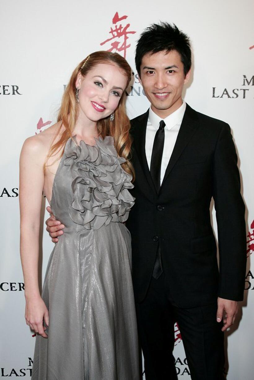 Amanda Schull and Chi Cao at the Sydney premiere of "Mao' Last Dancer."