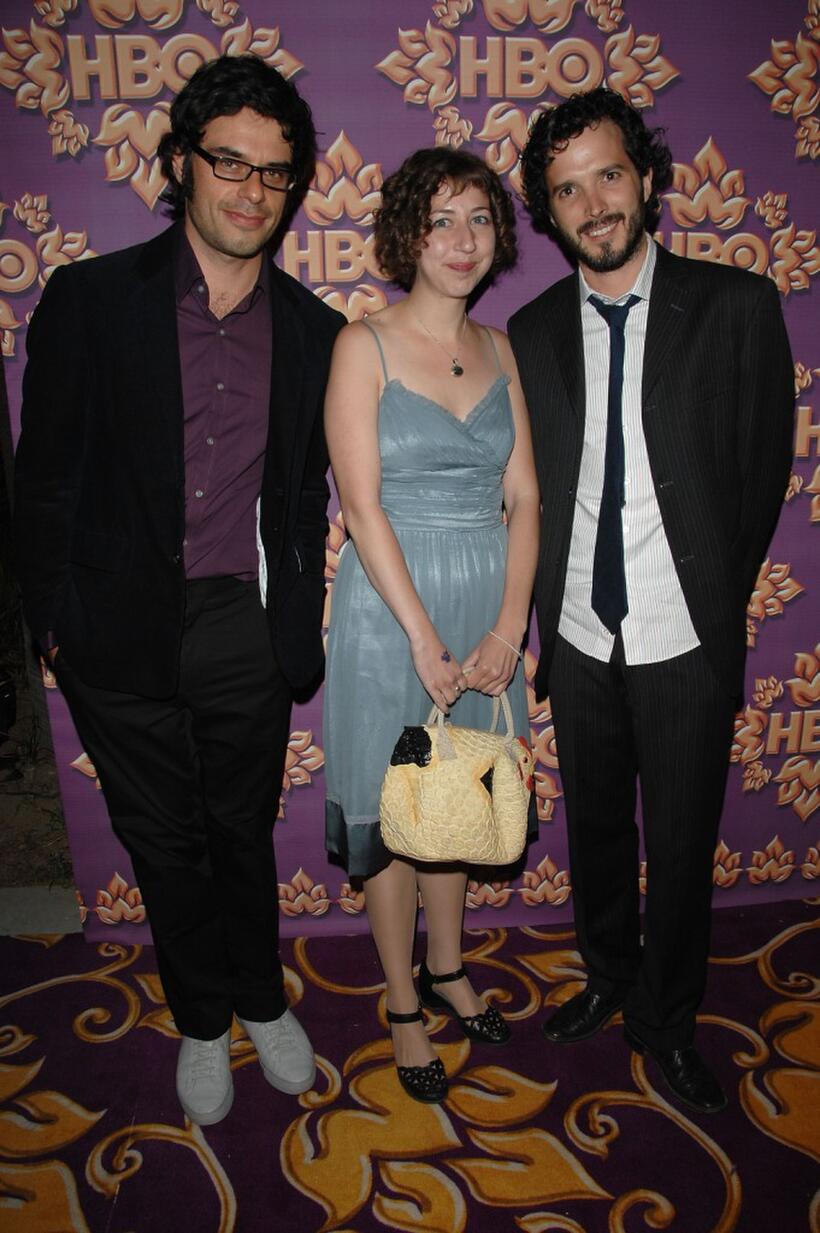 Jemaine Clement, Kristen Schaal and Bret McKenzie at the 2007 HBO Emmy Party.