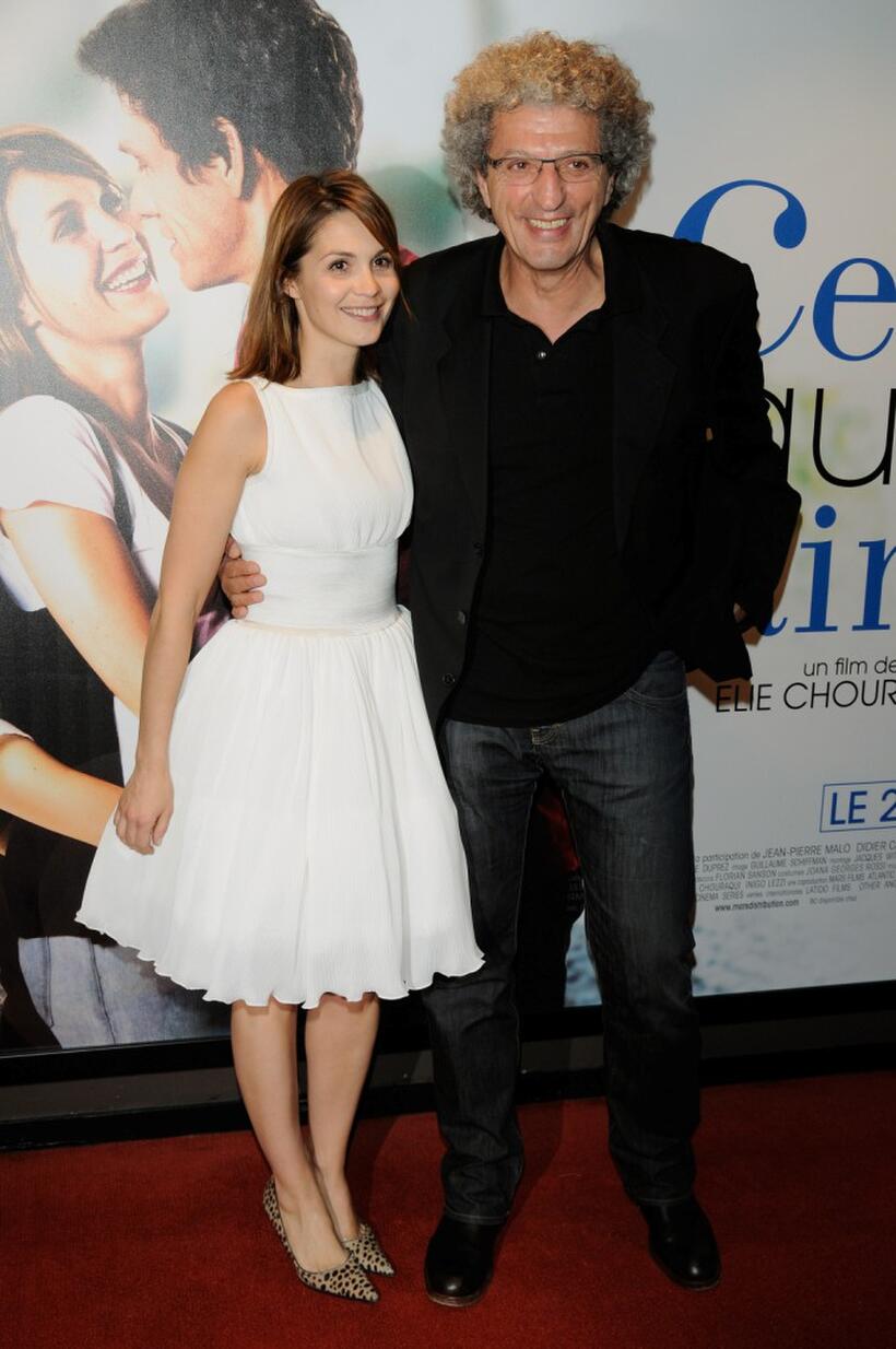 Barbara Schulz and Elie Chouraqui at the premiere of "Celle que j'aime."