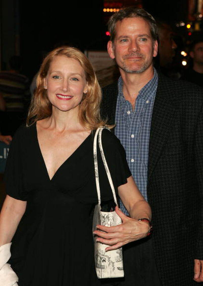Patricia Clarkson and Campbell Scott at the opening night of "A Naked Girl on the Appian Way."