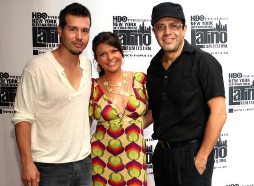 Jon Seda, Itati Cantoral and David Siquieros at the New York International Latino Film Festival screening of "One Long Night."
