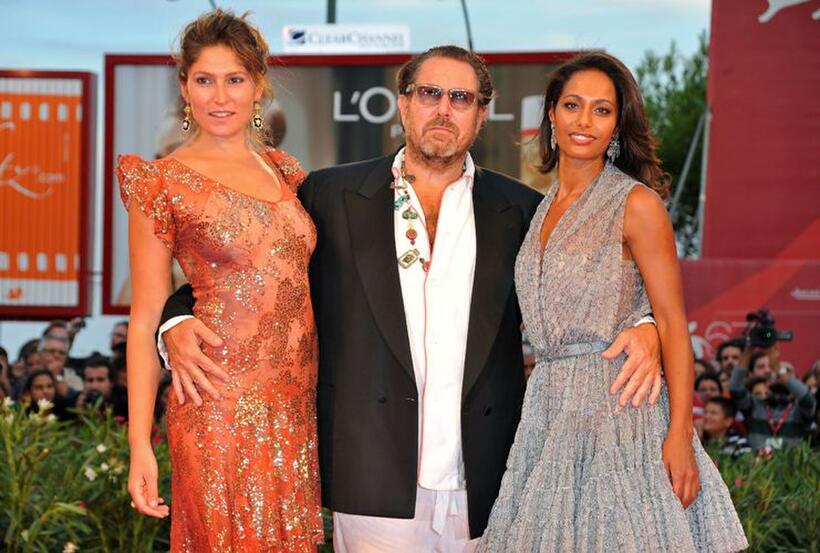 Stella Schnabel, Julian Schnabel and Rula Jebreal at the premiere of "Miral" during the 67th Venice Film Festival.
