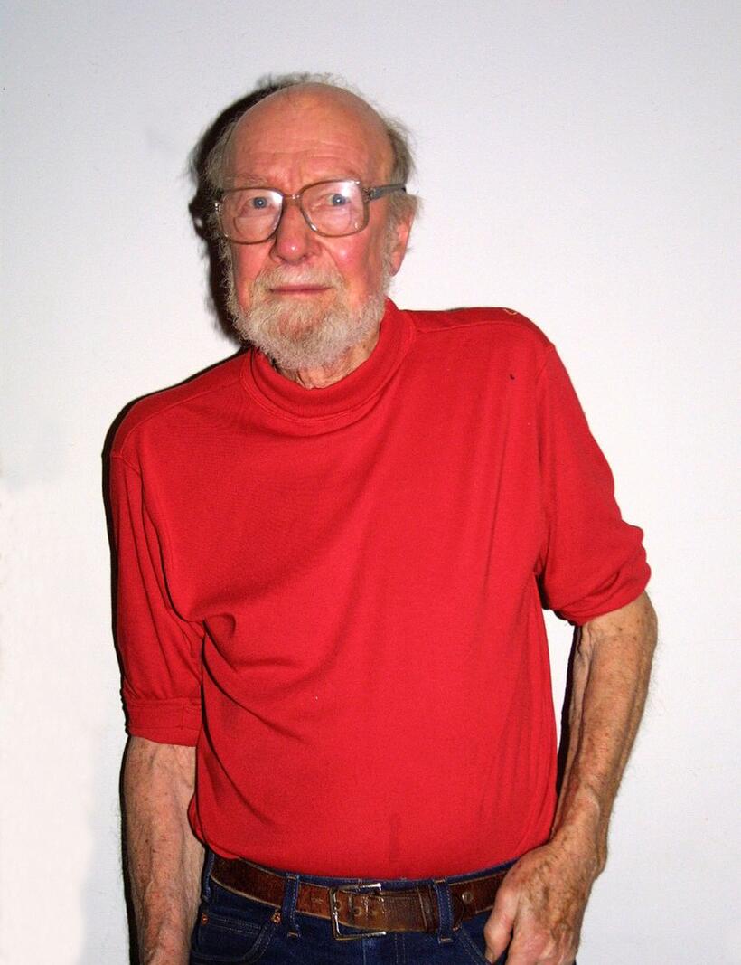 Pete Seeger at the Q & A session to announce his New Music during the premiere screening of "A Lion's Trail."