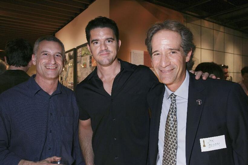 Producer Andrew Sacks, Aaron Schneider and Jon Bloom at the 78th Academy Awards - Nominated Shorts Reception.