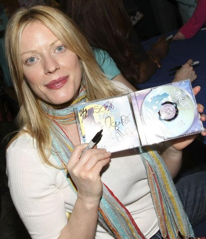 Sherie Rene Scott at the signing of "The Little Mermaid."
