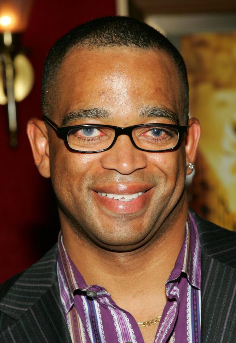 Stuart Scott at the premiere of "Invincible."