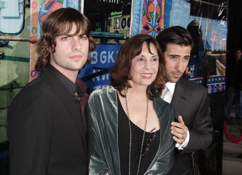Robert Schwartzman, Talia Shire and Jason Schwartzman at the premiere of "The Darjeeling Limited."