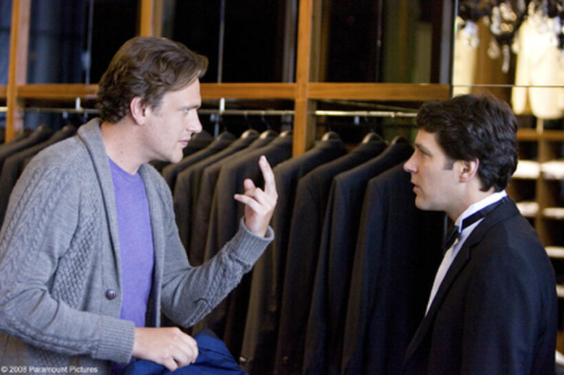 Jason Segel as Sydney and Paul Rudd as Peter in "I Love You, Man."