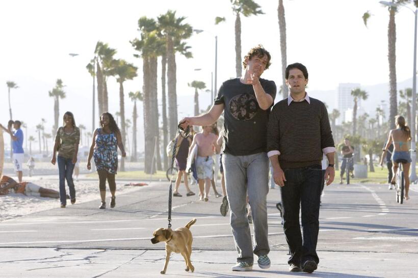 Jason Segel as Sydney Fife and Paul Rudd as Peter Klaven in "I Love You, Man."