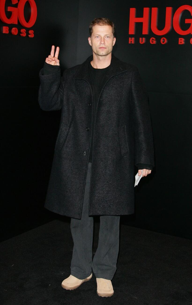 Til Schweiger at the Hugo Boss fashion show.