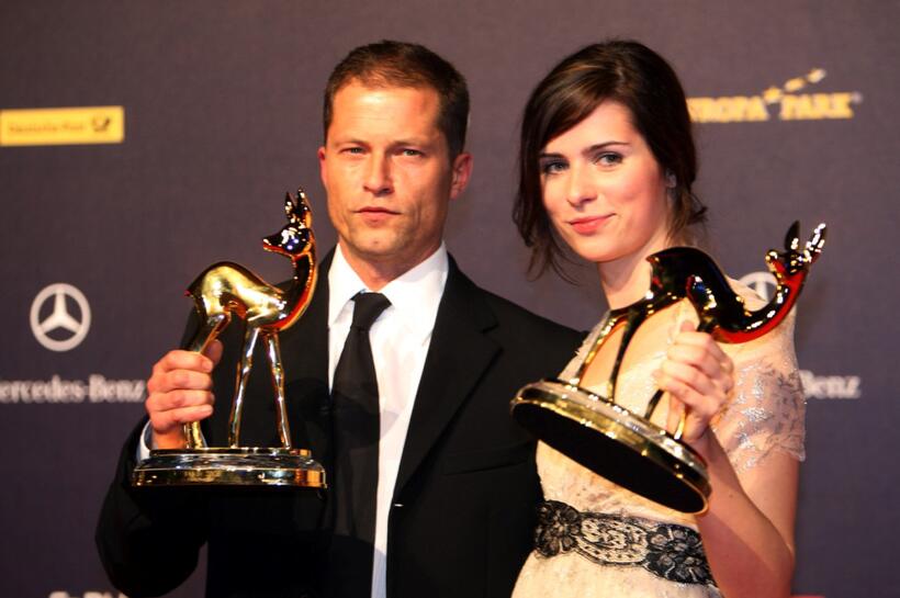 Til Schweiger and Nora Tschirner at the Bambi Awards 2008.