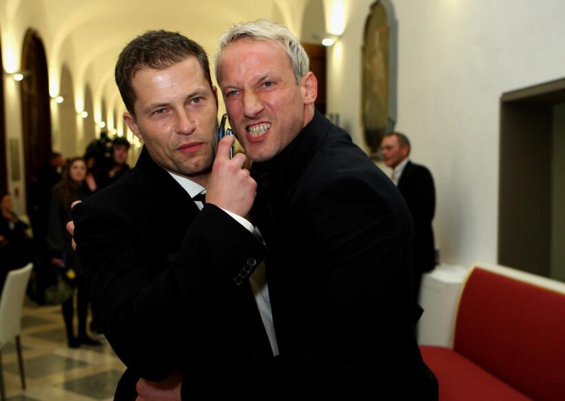 Til Schweiger and Wotan Wilke Moehring at the Bavarian Film Awards 2008.