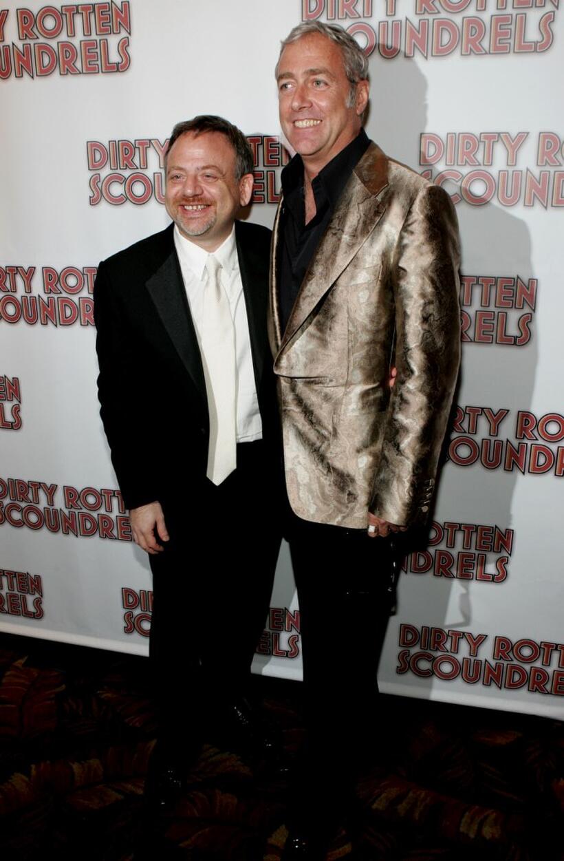 Marc Shaiman and Scott Wittman at the after party of the opening night of "Dirty Rotten Scoundrels."