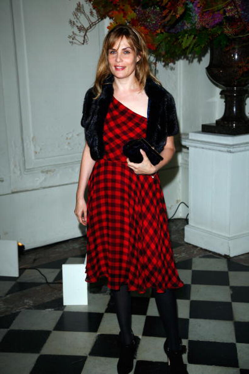 Emmanuelle Seigner at the Ralph Lauren dinner.