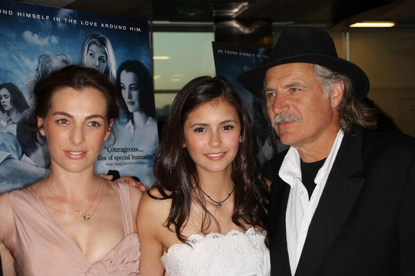 Ayelet Zurer, Nina Dobrev and Rade Serbedzija at the premiere of "Fugitive Pieces."