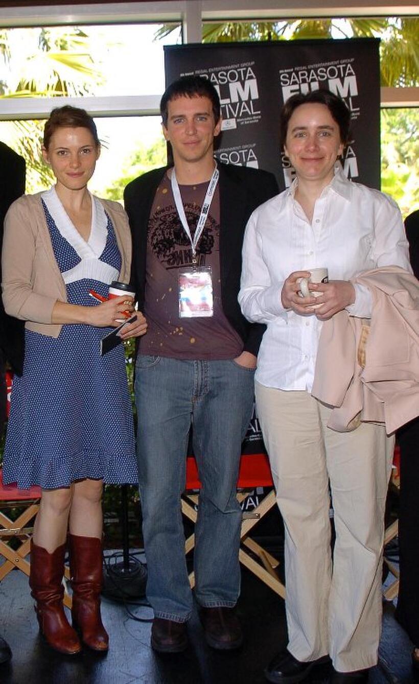 Amy Seimetz, Jason Perlman and Madeleine Olnek at the "Coffee and Conversation" during the 2006 Sarasota Film Festival.