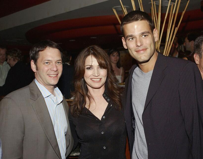 Jeff Gaspin, Kim Delaney and Ivan Sergei at the after party of "10.5."