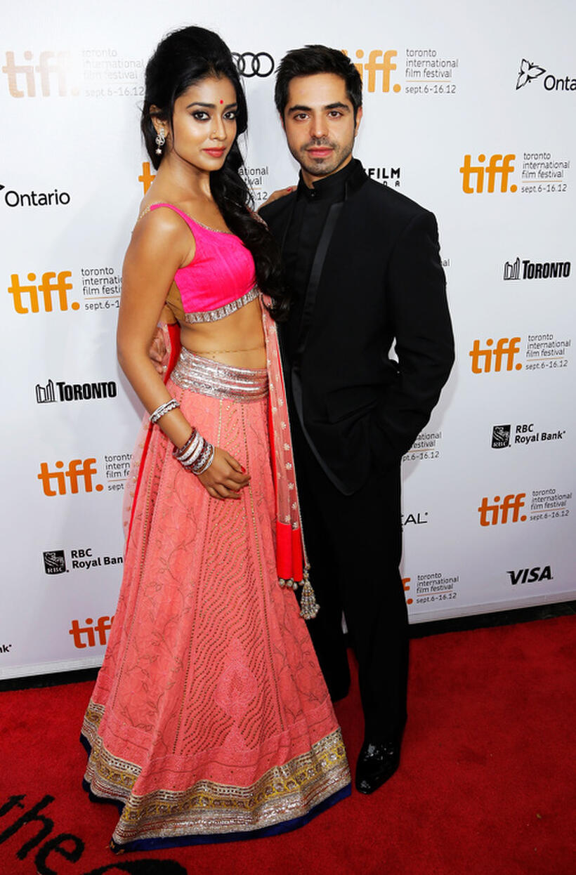 Shriya Saran and Satya Bhabha at the premiere of "Midnight's Children" during the 2012 Toronto International Film Festival.