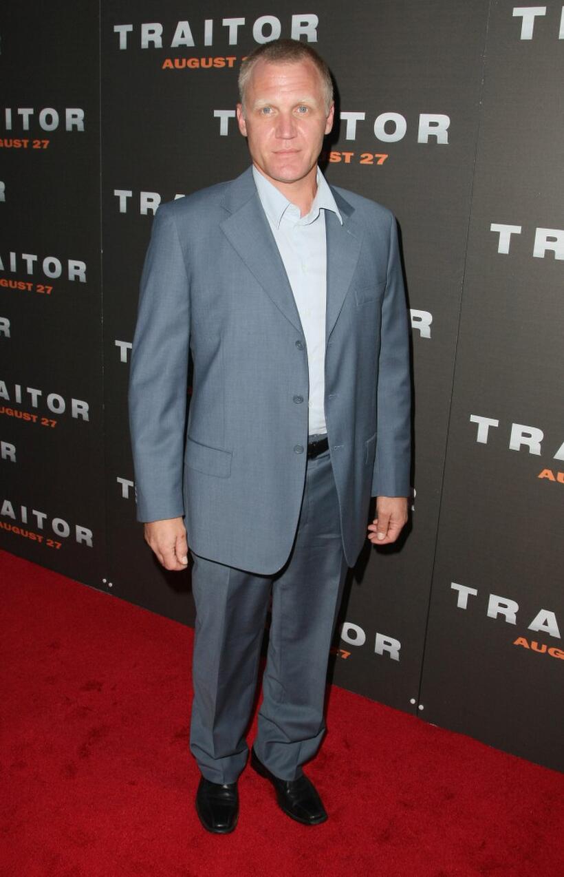 Terry Serpico at the premiere of "Traitor."