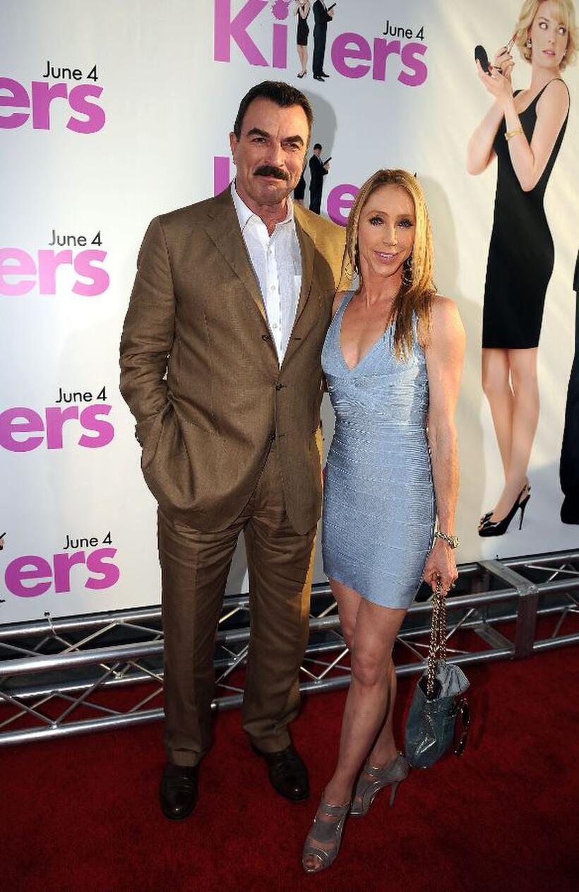 Tom Selleck and Jillie Mack at the California premiere of "Killers."