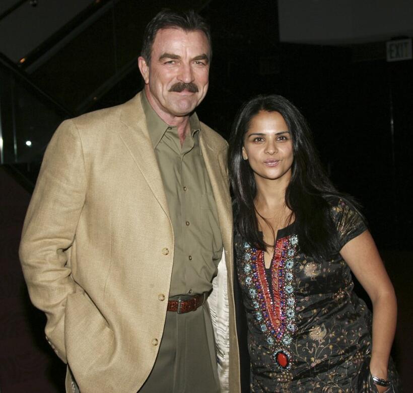 Tom Selleck and Bela Bajaria at the CBS Screening of "Jesse Stone: Death In Paradise."