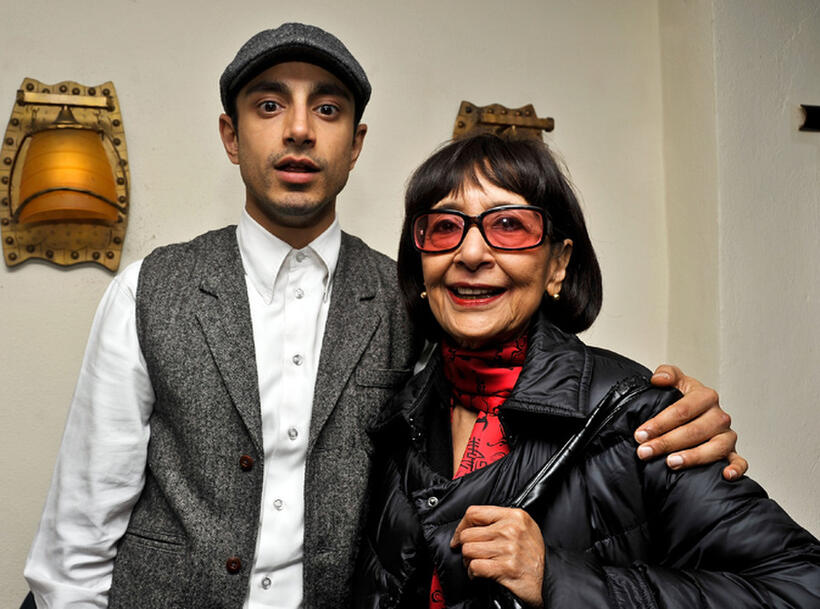 Rizwan Ahmed and Guest at the premiere of "The Reluctant Fundamentalist" during the 2013 New York Indian Film Festival.