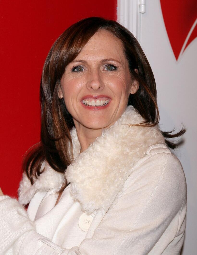 Molly Shannon at the opening of the Charmin public restrooms.