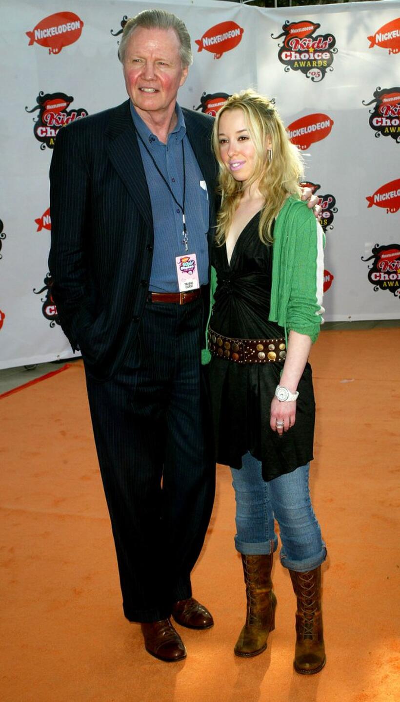Jon Voight and Skyler Shaye at the 18th Annual Kids Choice Awards.
