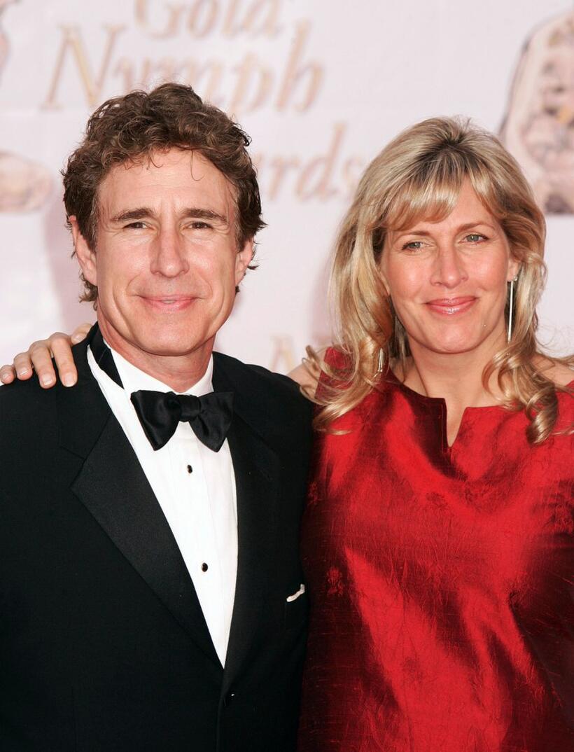 John Shea and his wife Melissa at the Gold Nymph awards during the 44th Monte-Carlo Television Festival.
