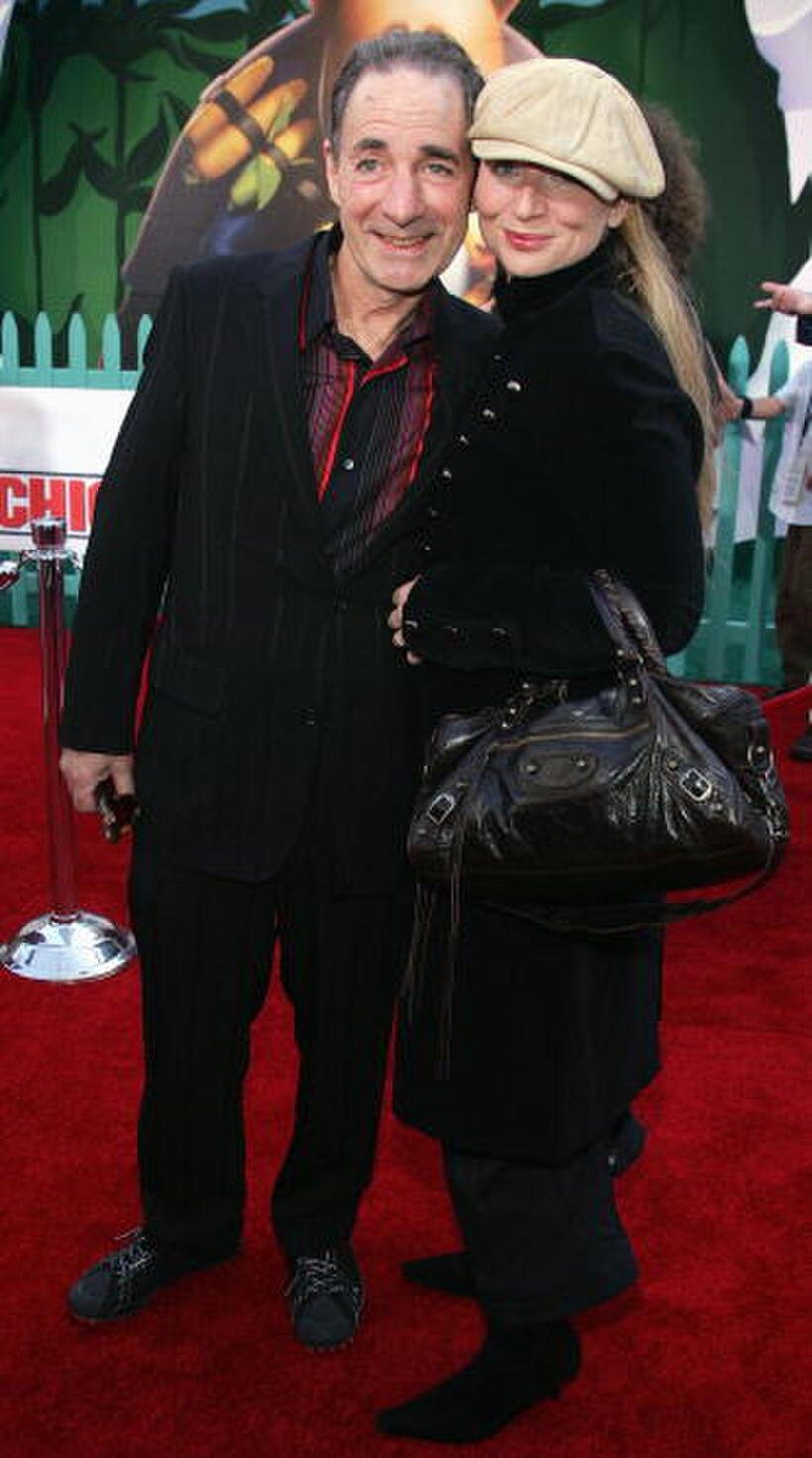 Harry Shearer and Judith at the premiere of "Chicken Little."