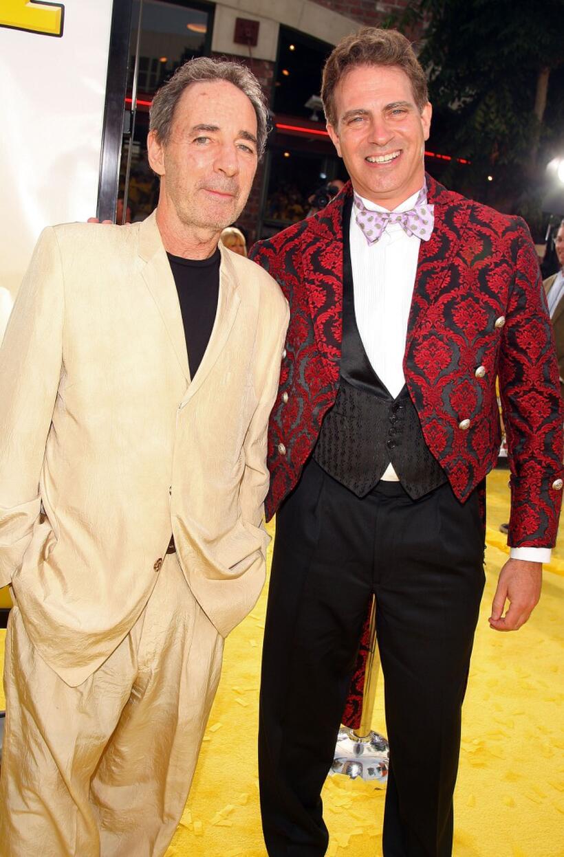 Harry Shearer and David Silverman at the premiere of "The Simpsons Movie."