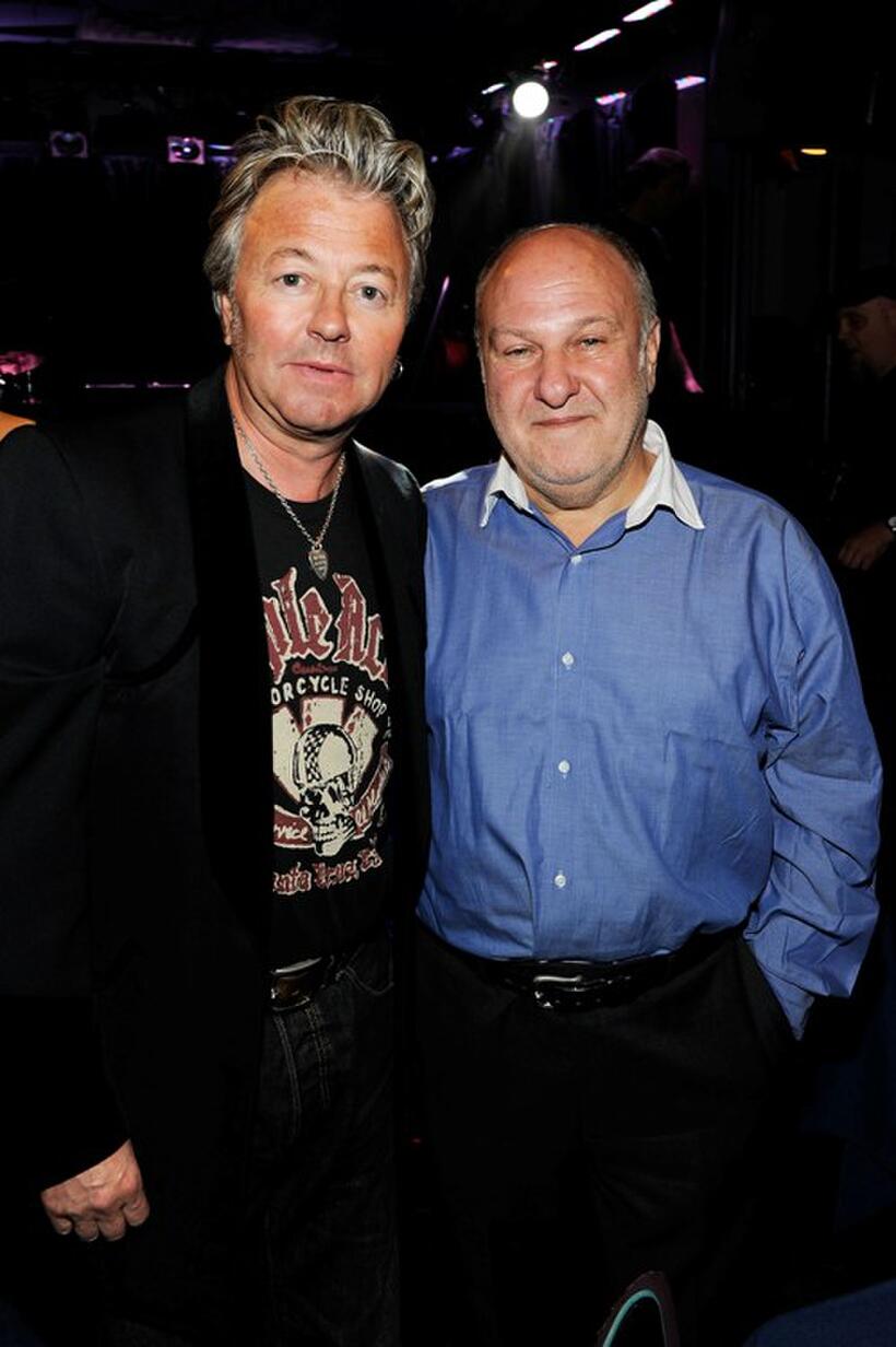 Brian Setzer and Harvey Goldsmith at the after party of Les Paul's 95th Birthday with Special Intimate Performance.