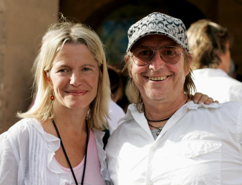 Sonja Semmelrogge and Martin Semmelrogge at the beginning of the live broadcast of "Wetten dass?"