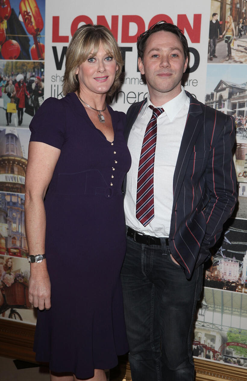 Sarah Lancashire and Reece Shearsmith at the Royal Wedding International Media Event in London.