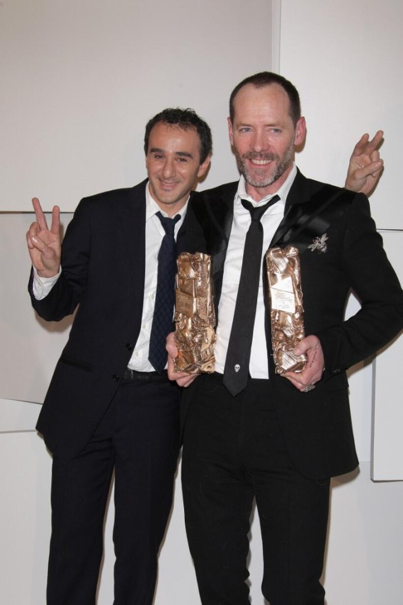 Elie Semoun and Olivier Raoux at the Cesar Film Awards 2008.