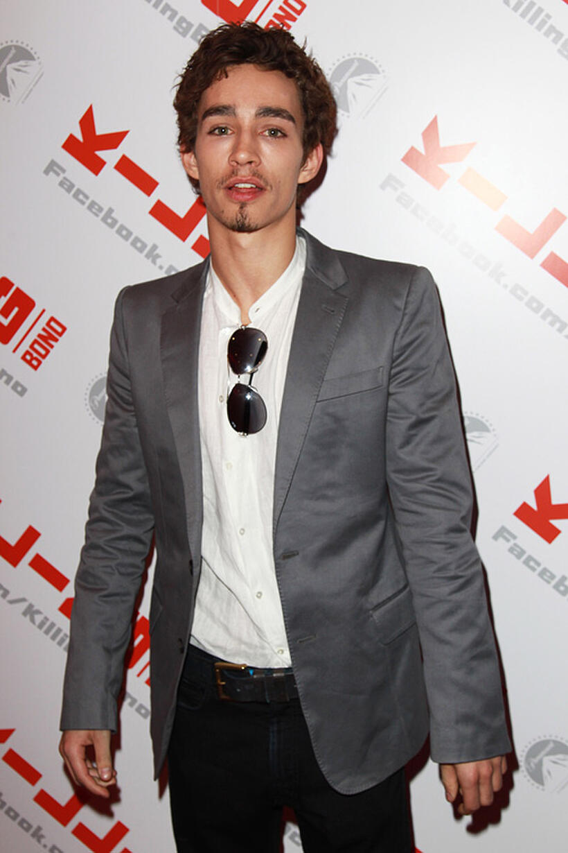 Robert Sheehan at the London premiere of "Killing Bono."