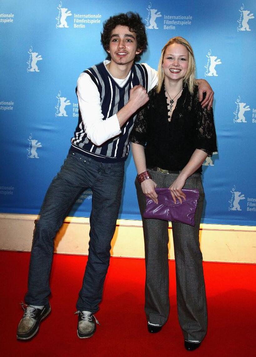 Robert Sheehan and Kimberly Nixon at the photocall of "Cherrybomb" during the 59th Berlin Film Festival.