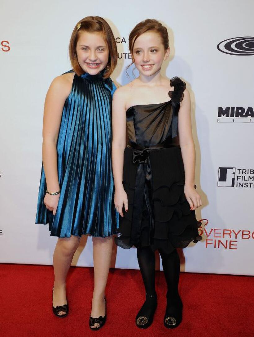 Mackenzie Milone and Lily Mo Sheen at the Tribeca Film Institute benefit screening of "Everybody's Fine."