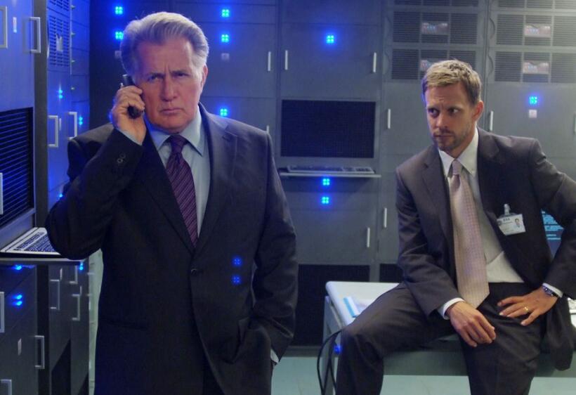 Martin Sheen and Trevor White in "Echelon Conspiracy."