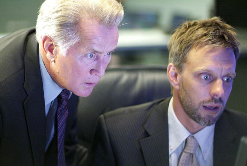 Martin Sheen and Trevor White in "Echelon Conspiracy."