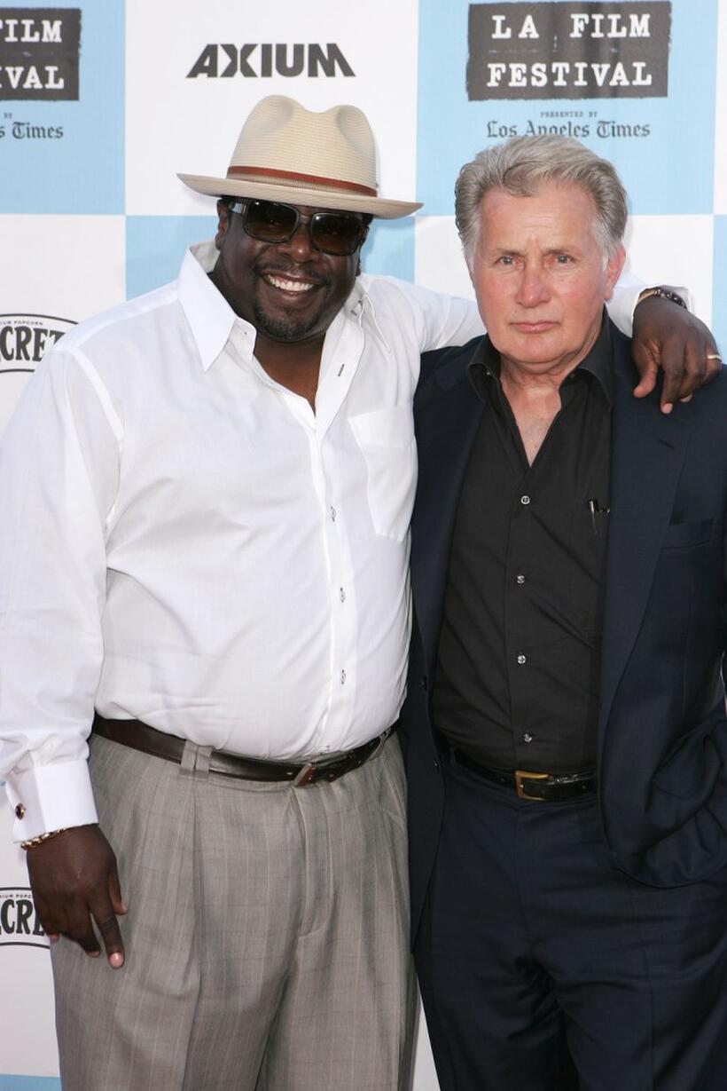 Martin Sheen and Cedric the Entertainer at the Los Angeles Film Festival opening night screening of "Talk to Me".