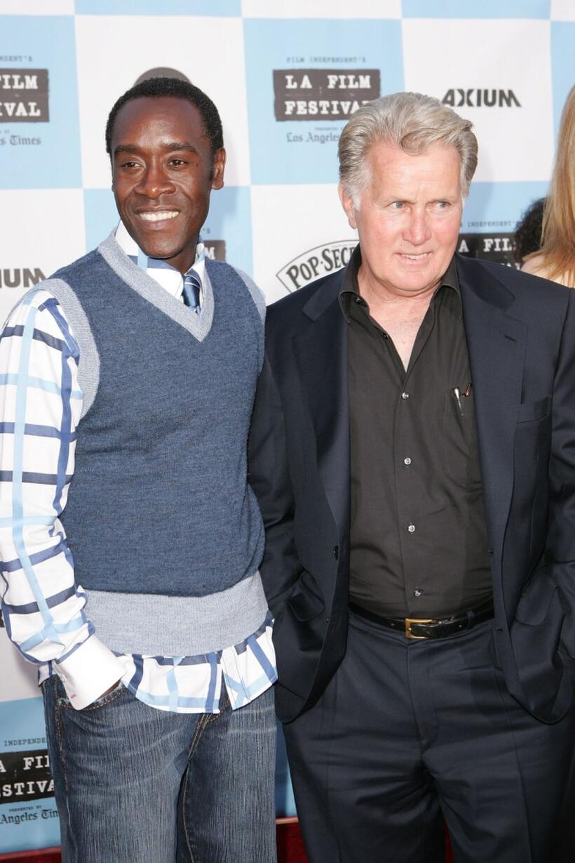 Martin Sheen and Don Cheadle at the Los Angeles Film Festival opening night screening of the film "Talk to Me".
