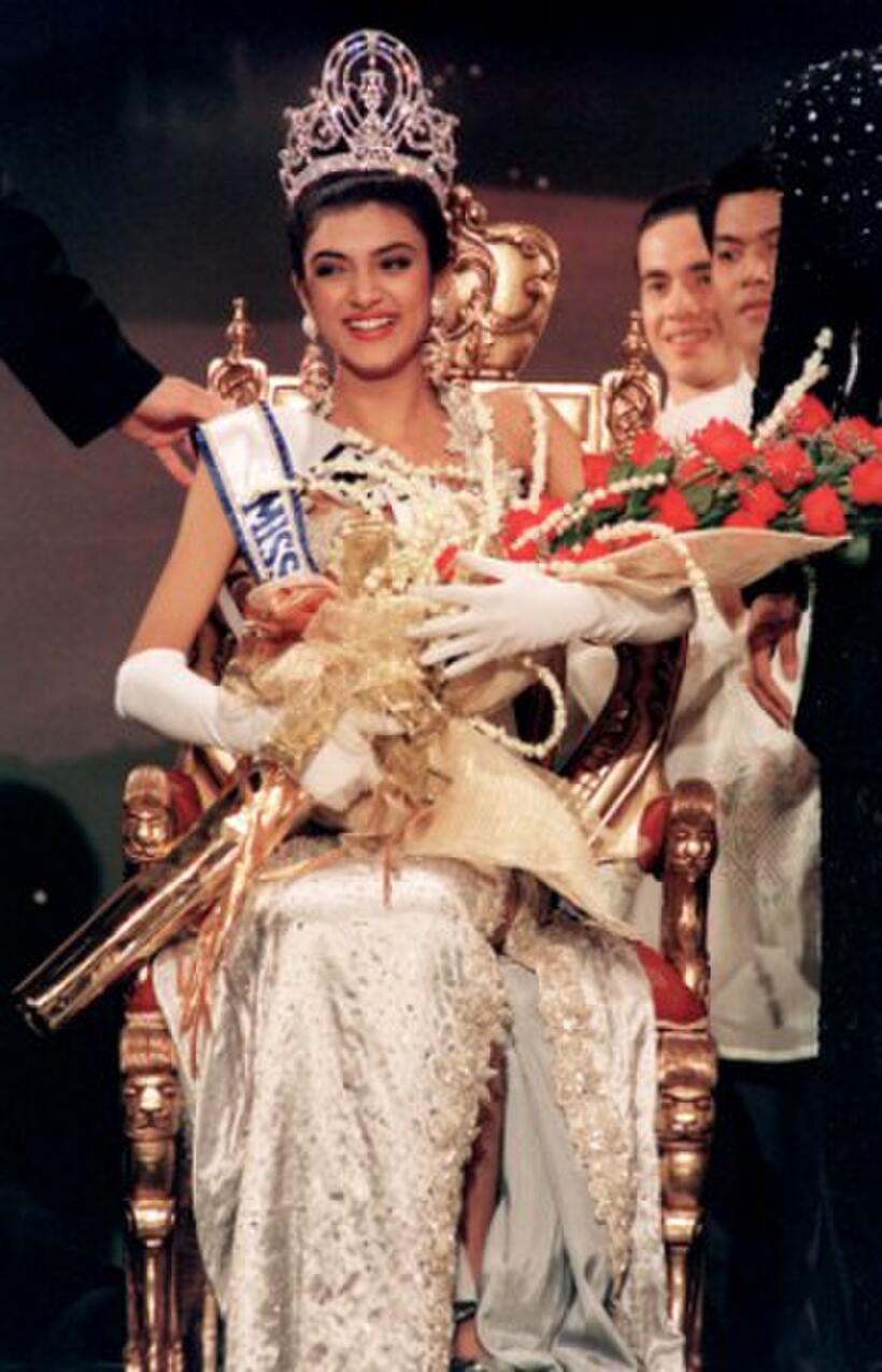 Sushmita Sen at the 1994 Miss Universe Contest.