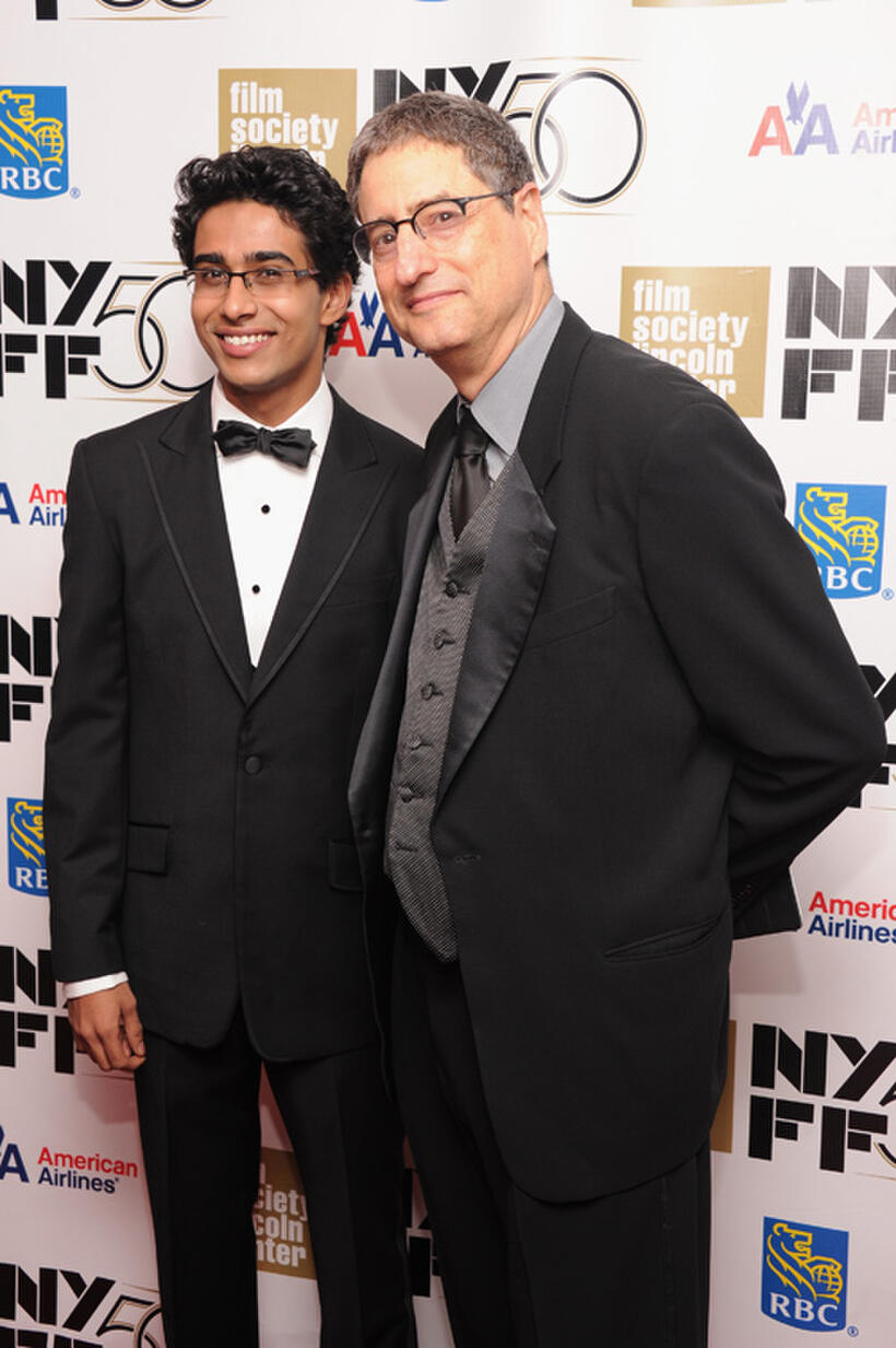 Suraj Sharma and Tom Rothman at the Opening Night Gala of "Life of Pi" during the 50th New York Film Festival in New York City.