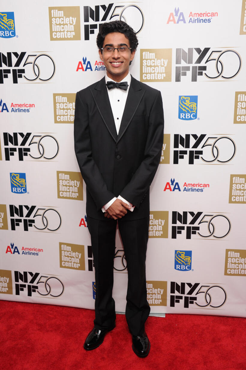 Suraj Sharma at the Opening Night Gala of "Life of Pi" during the 50th New York Film Festival in New York City.