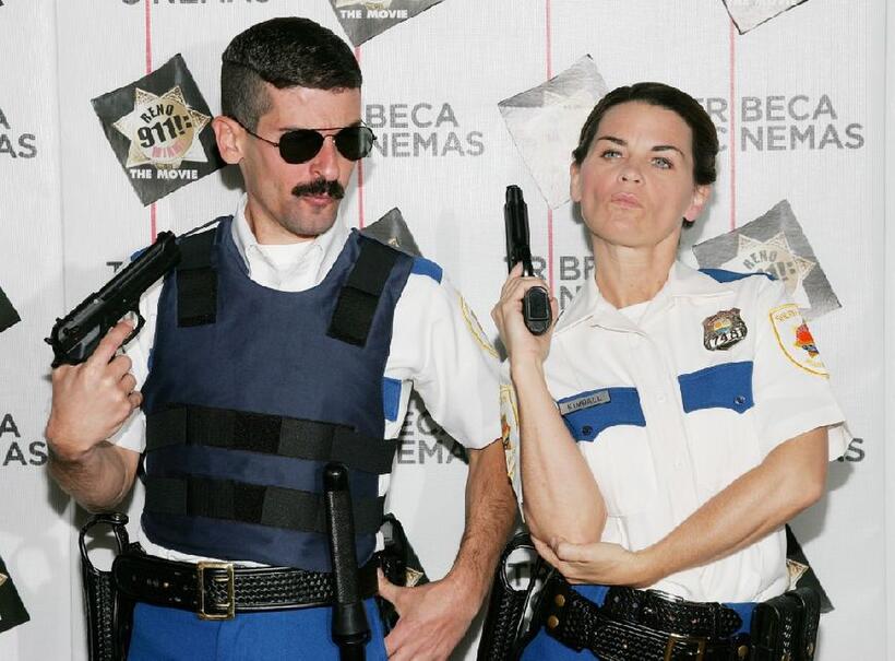 Ben Garant and Mary Birdsong at the special screening of "Reno 911!: Miami."