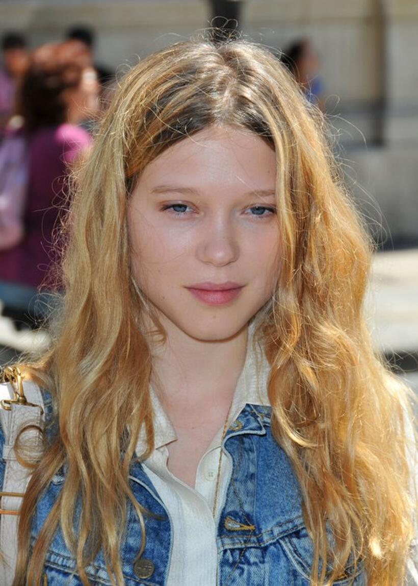 Lea Seydoux at the Paris Haute Couture Fashion Week Fall/Winter 2011.