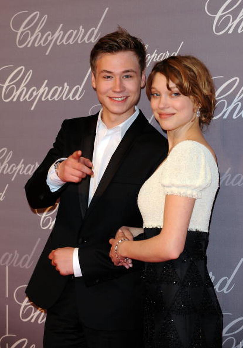 David Kross and Lea Seydoux at the Chopard Trophy during the 62nd International Cannes Film Festival.