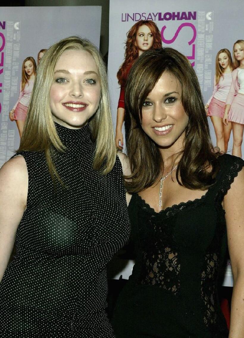Amanda Seyfried and Lacey Chabert at the private screening of "Mean Girls."